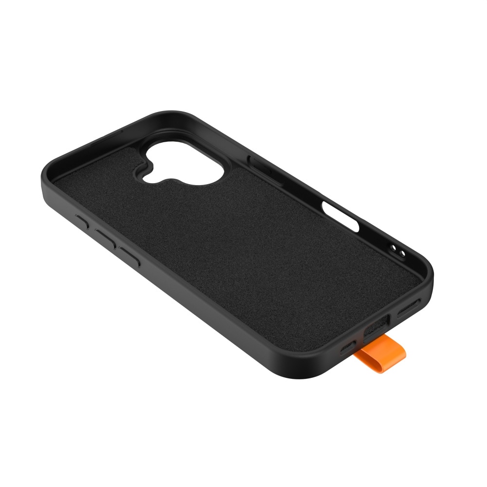 Bagskal med fingerloop og MagSafe til iPhone 17 Pro - Sort