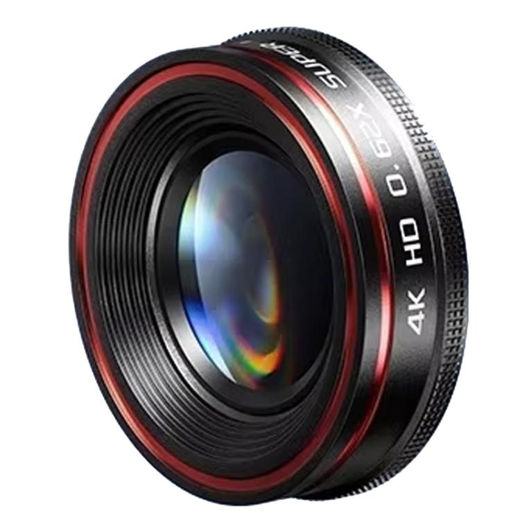 Vidvinkellins 0,62X till smartphone med flerfunktionsoptik