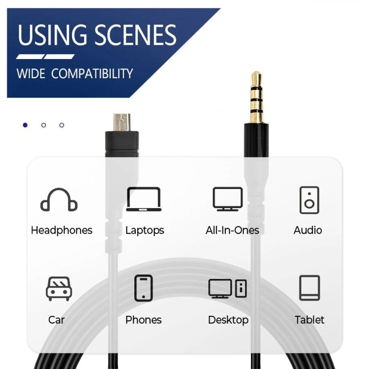 Ljudkabel med USB till 3,5mm k-kontakt för SteelSeries Arctis Prime / 3 / 5 / 7 / Pro
