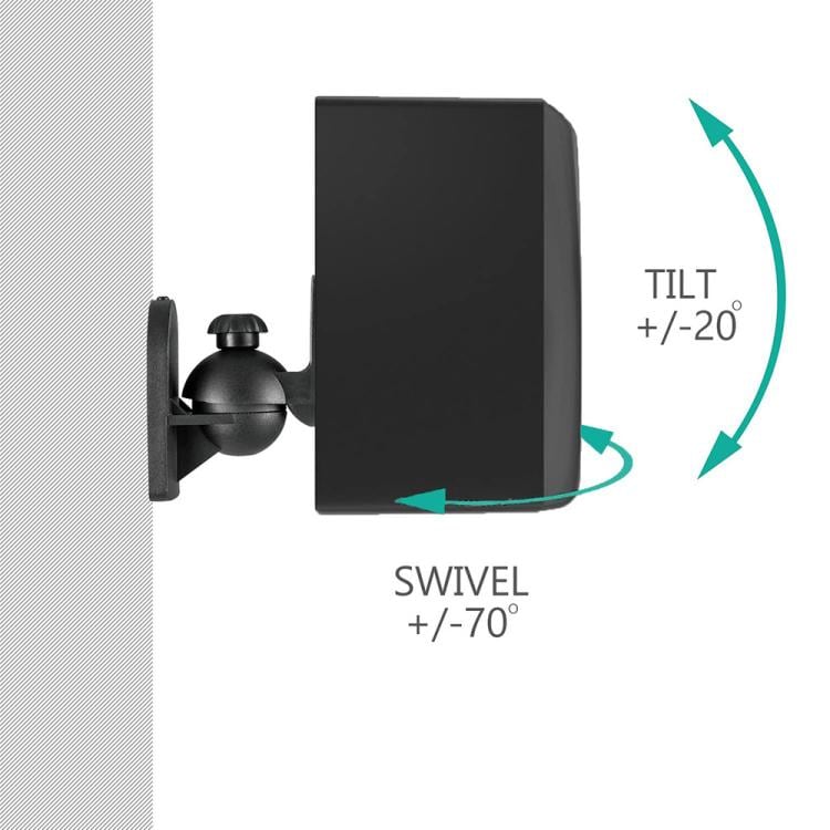 Justerbart väggfäste för Logitech Z906-högtalare