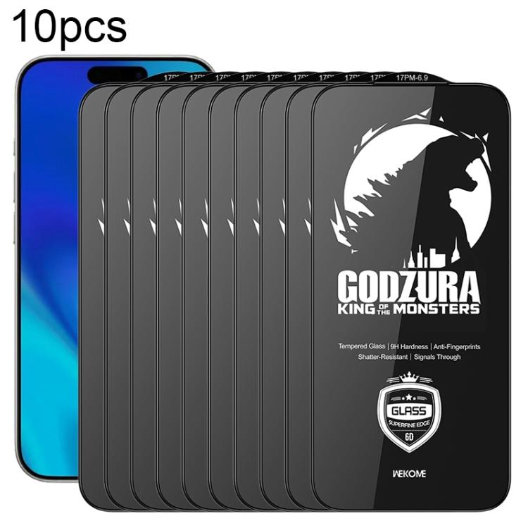 Härdat Skärmskydd HD 6D till iPhone 17 Pro Max 10-pack