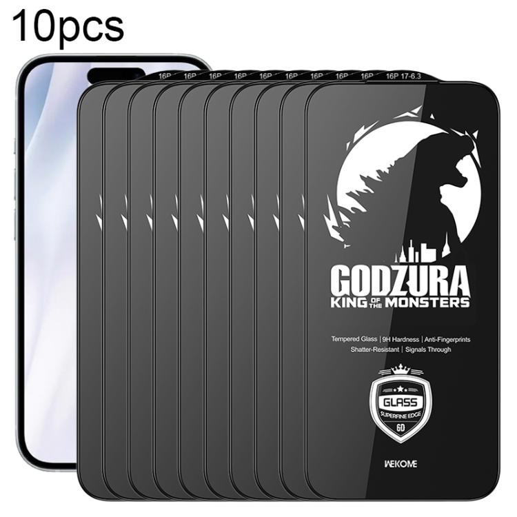 Härdat Skärmskydd HD 6D till iPhone 16 Pro / 17 10-pack