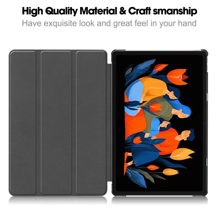 Trifold fodral till Lenovo Idea Tab Plus 12,1 - Svart