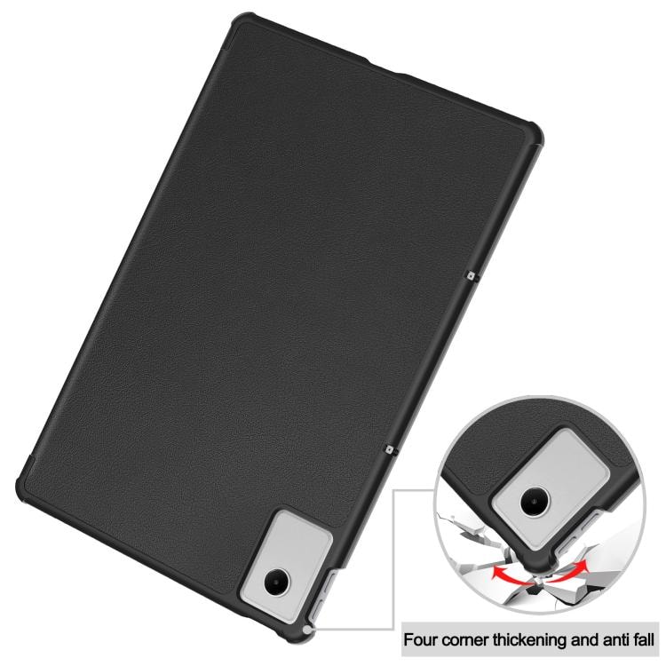 Trifold fodral till Lenovo Idea Tab Plus 12,1 - Svart