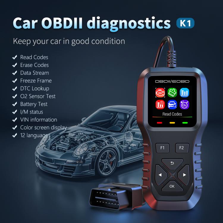 K1 OBD2 -auton diagnostiikkatyökalu