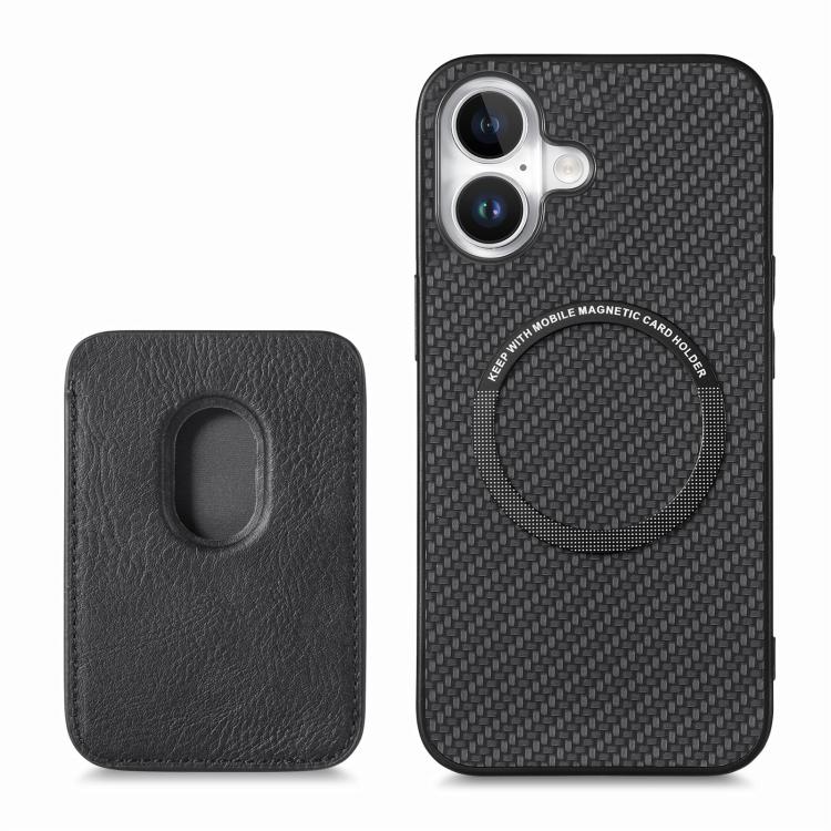 Bagcover med magnetisk kortholder til iPhone 17 - Sort