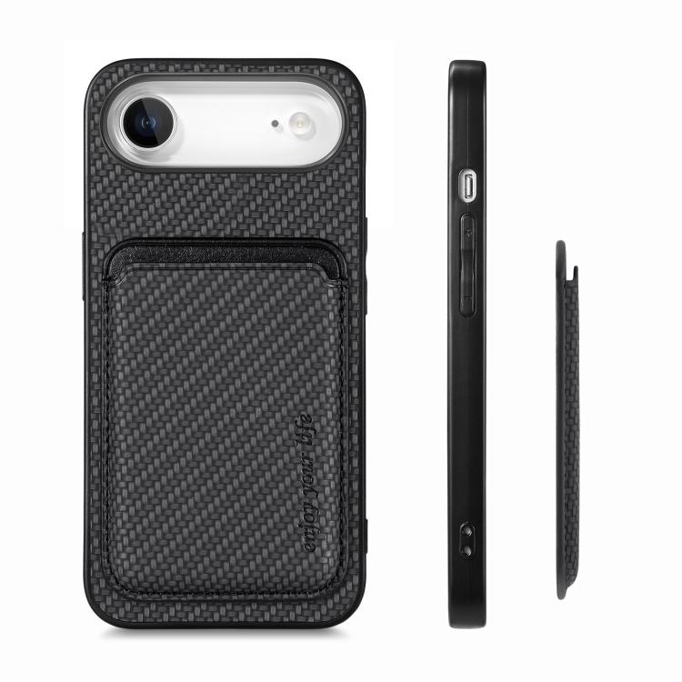 Bagcover med magnetisk kortholder til iPhone Air - Sort