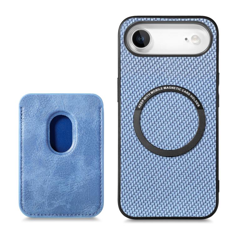 Bagcover med magnetisk kortholder til iPhone Air - Blå