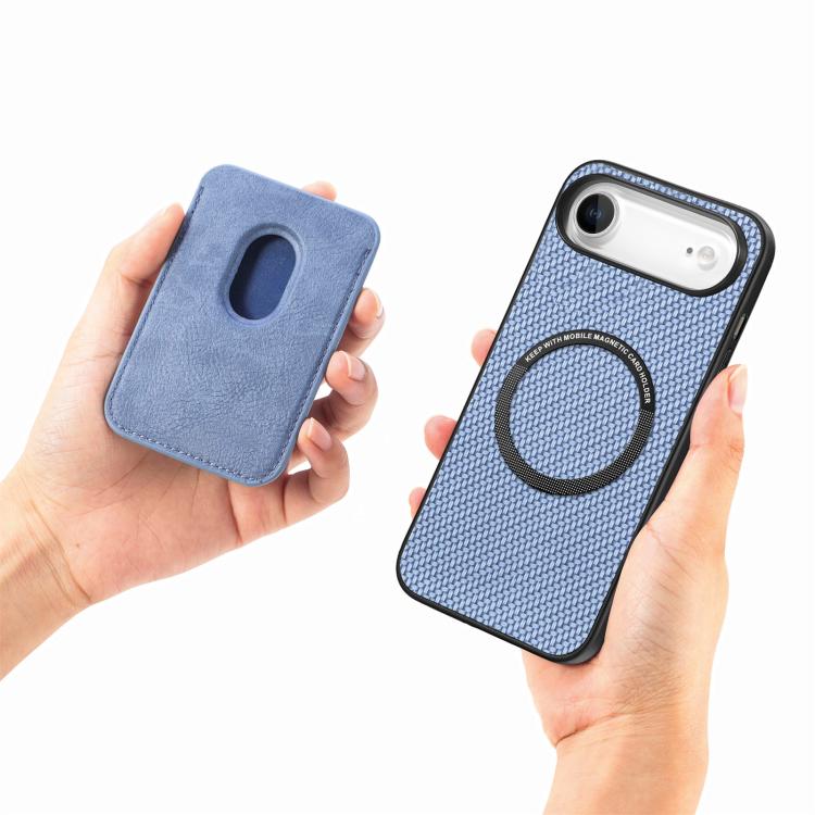 Bagcover med magnetisk kortholder til iPhone Air - Blå