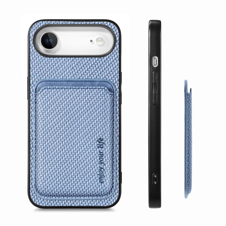 Bagcover med magnetisk kortholder til iPhone Air - Blå