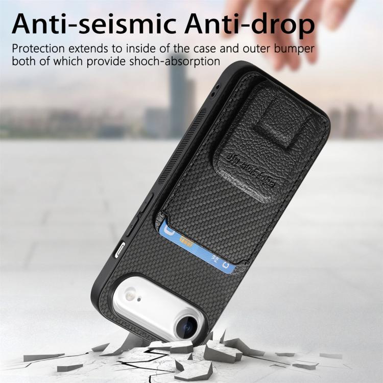 Mobilcover med pung og stativ til iPhone Air – Sort