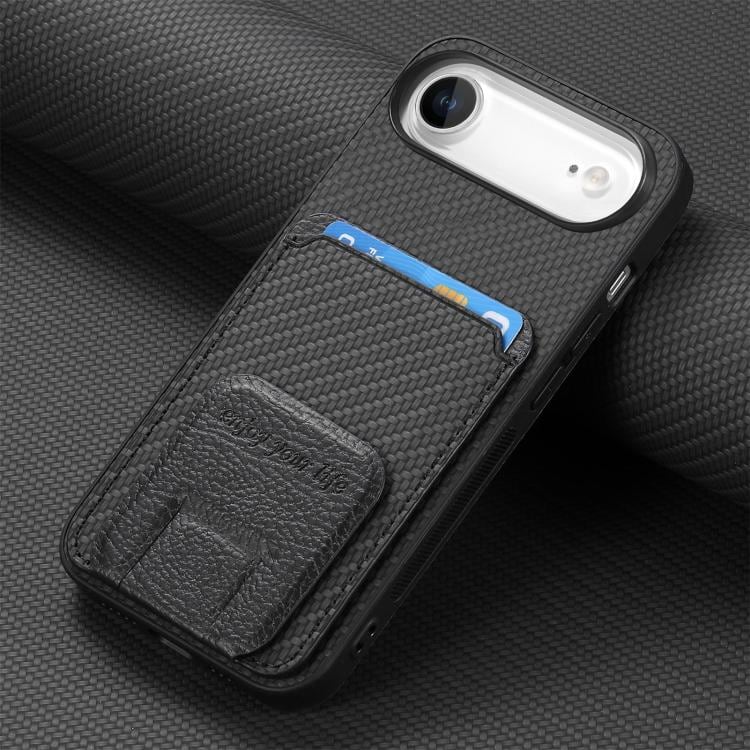 Mobilcover med pung og stativ til iPhone Air – Sort