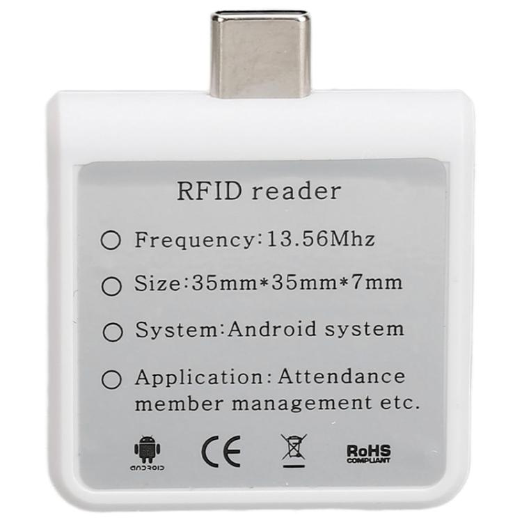 RFID-Läsare 13.56MHz / 14443A med USB-C-kontakt