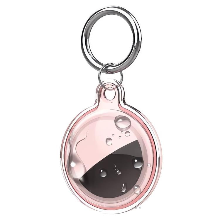 Vatentät nyckelring till AirTag Klar/Rosa