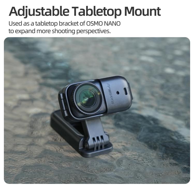 Magnetiskt fäste med 360 rotation till DJI Osmo Nano - Svart