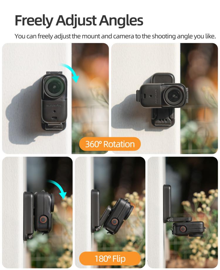 Magnetiskt fäste med 360 rotation till DJI Osmo Nano - Svart