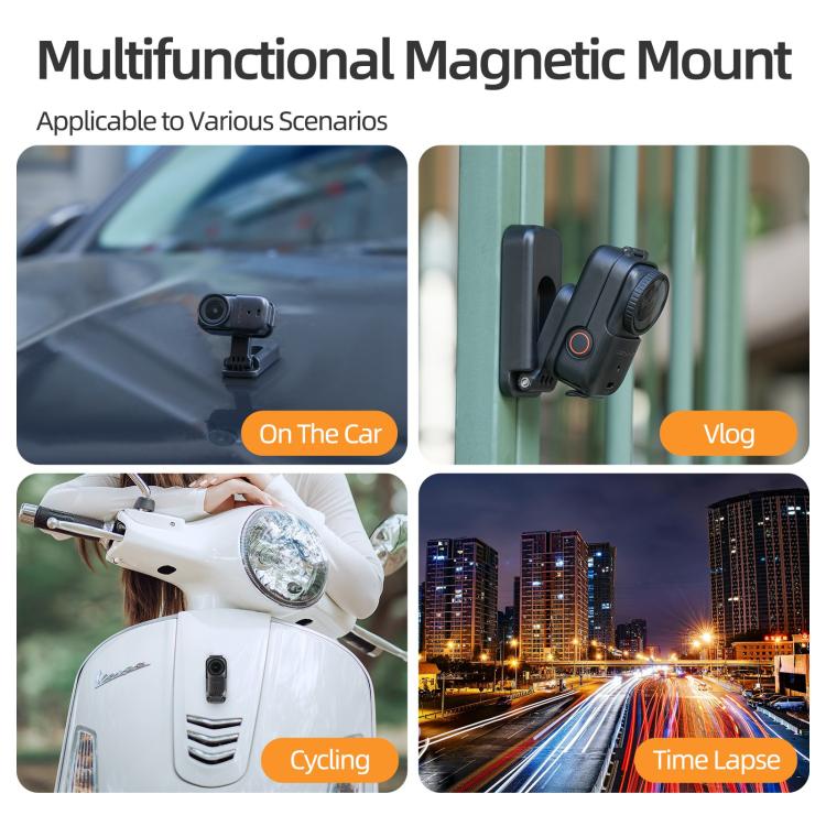 Magnetiskt fäste med 360 rotation till DJI Osmo Nano - Svart