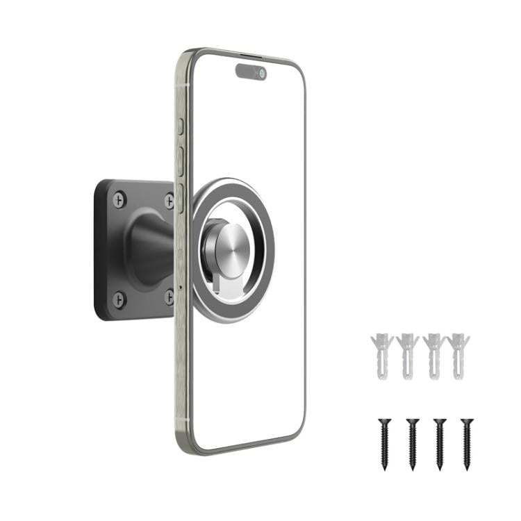 Magnetisk mobilhållare med väggfäste och 360 graders justerbar rotation