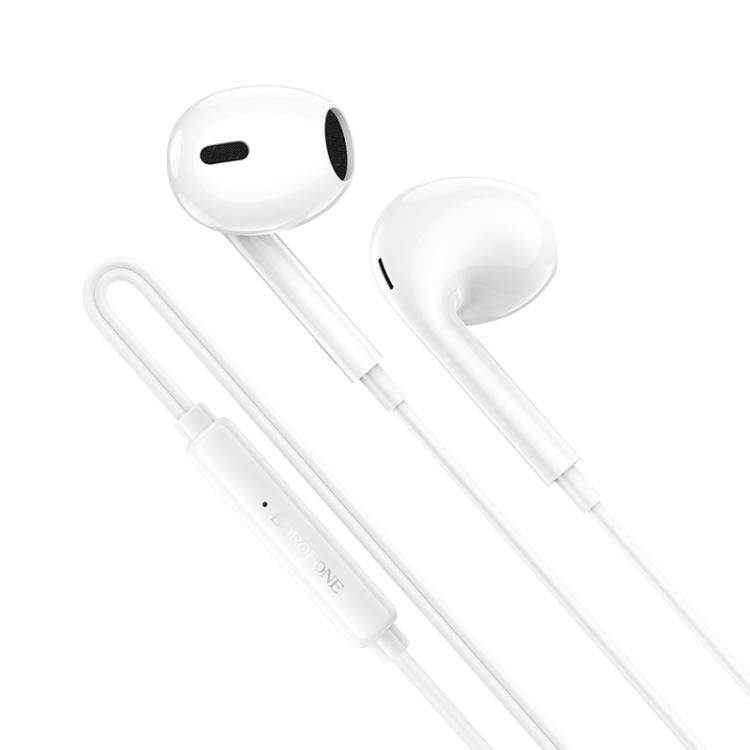 Borofone BM100 In-Ear Headset med 3,5mm 1,2m - Vit