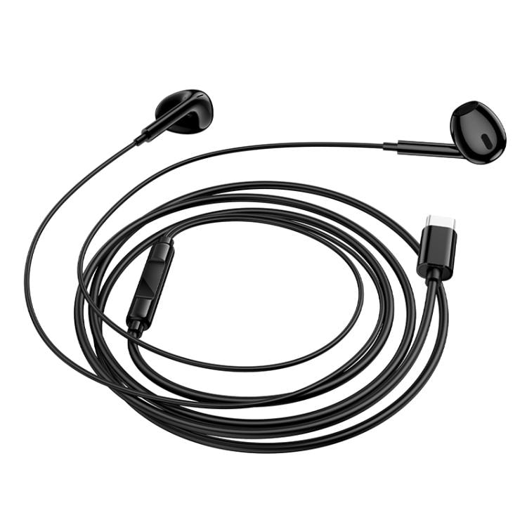 Borofone BM100 In-Ear Headset med USB-C 1,2m - Svart