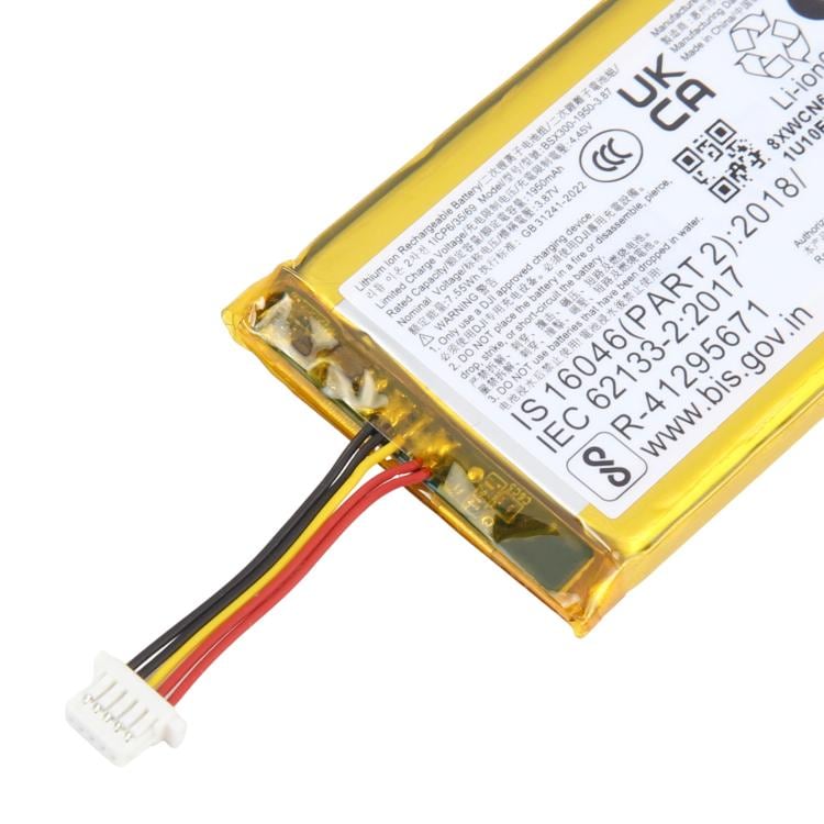 Batteri 1950 mAh till DJI Mic – BSX300 / BHX211 / DMR02 (BSX300-1950-3,87)
