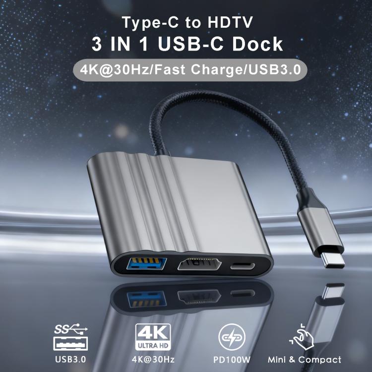 3i1 USB-C-adapter för laddning och bildöverföring