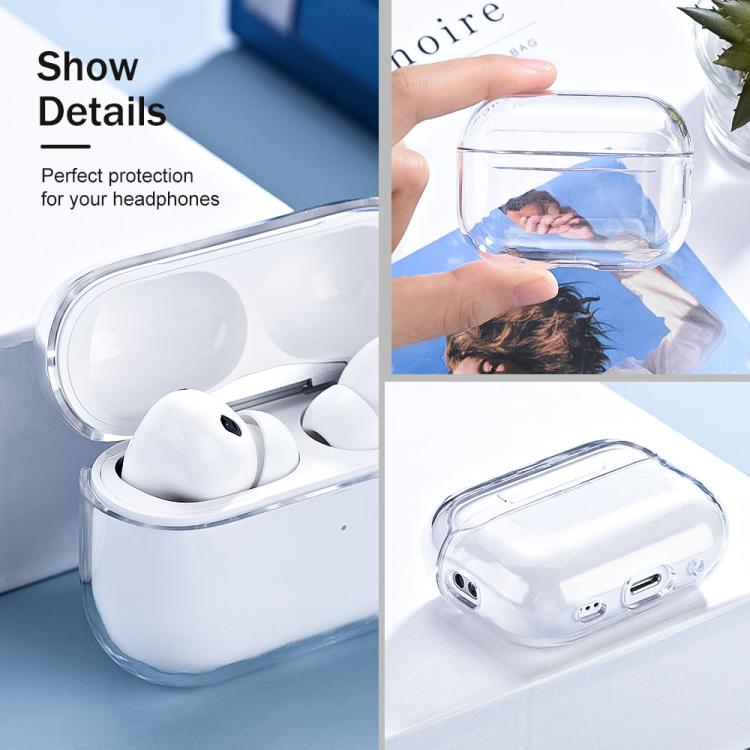 Skyddsskal till AirPods Pro 3 – Transparent