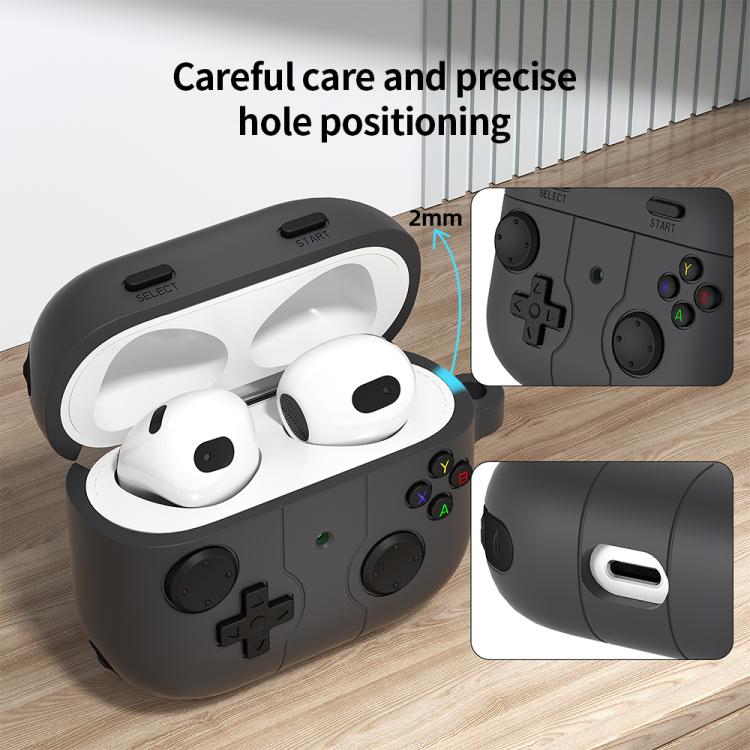 Silikonfodral i spelkontroll-design till AirPods 3 – Rosa
