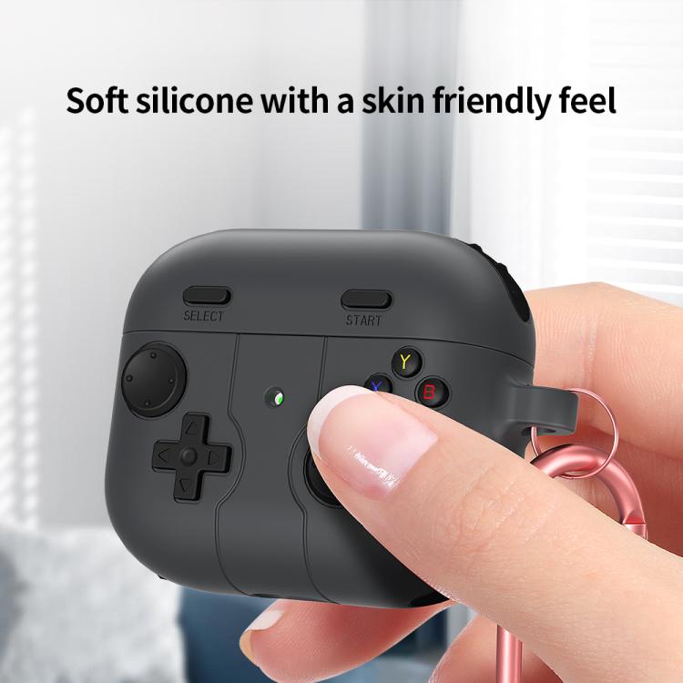 Silikonfodral i spelkontroll-design till AirPods 3 – Rosa
