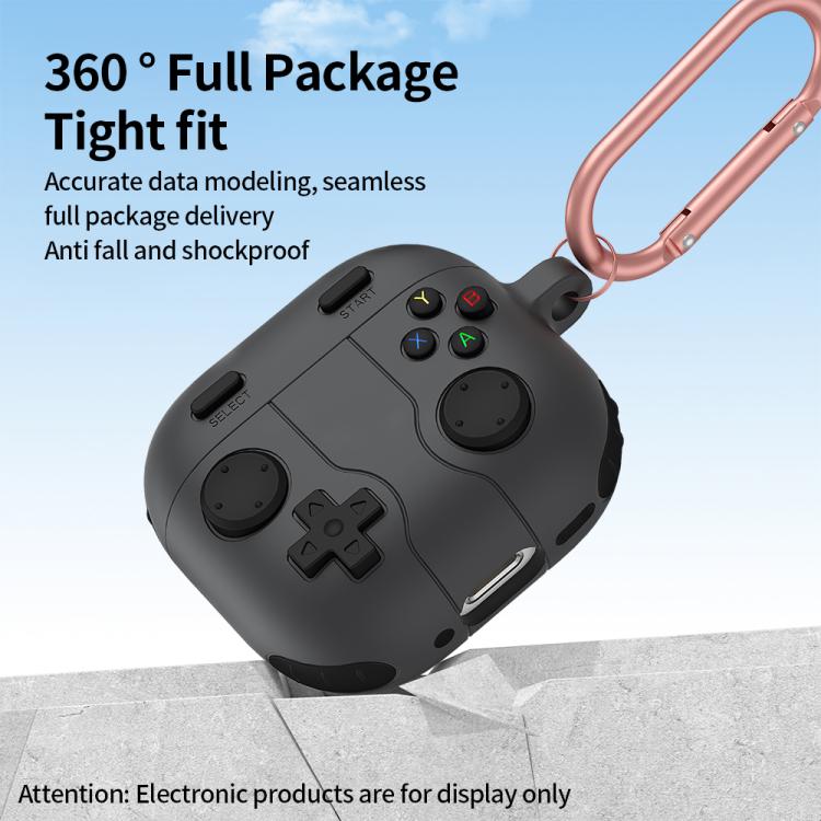 Silikonfodral i spelkontroll-design till AirPods 4 - Grå
