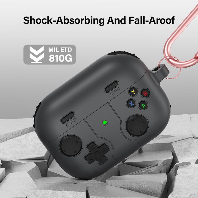 Silikonfodral i spelkontroll-design till AirPods Pro 2 – Grå