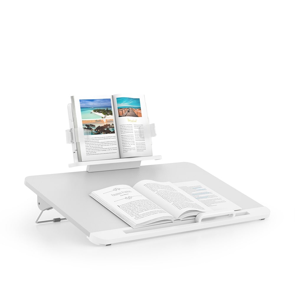 Justerbart ställ med flexibel vinkel för laptop, surfplatta och böcker
