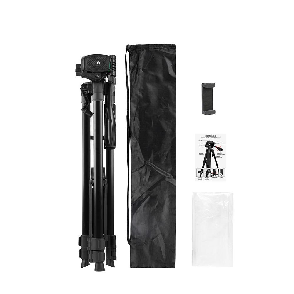 Kamerastativ och mobilstativ 140 cm / hopfällbart tripod / stativ för kamera och smartphone