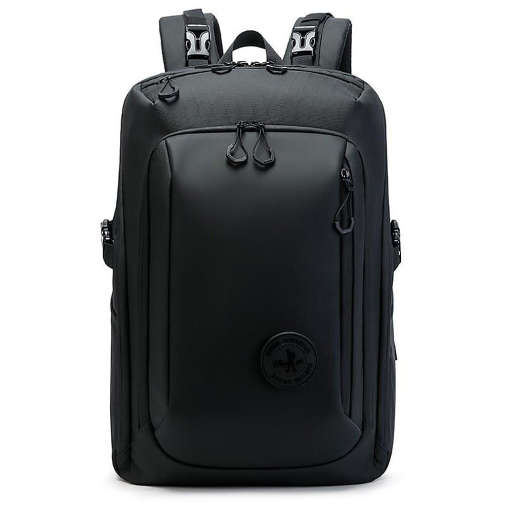 Vattentålig ryggsäck i svart med smart förvaring 47x30x20cm - Svart