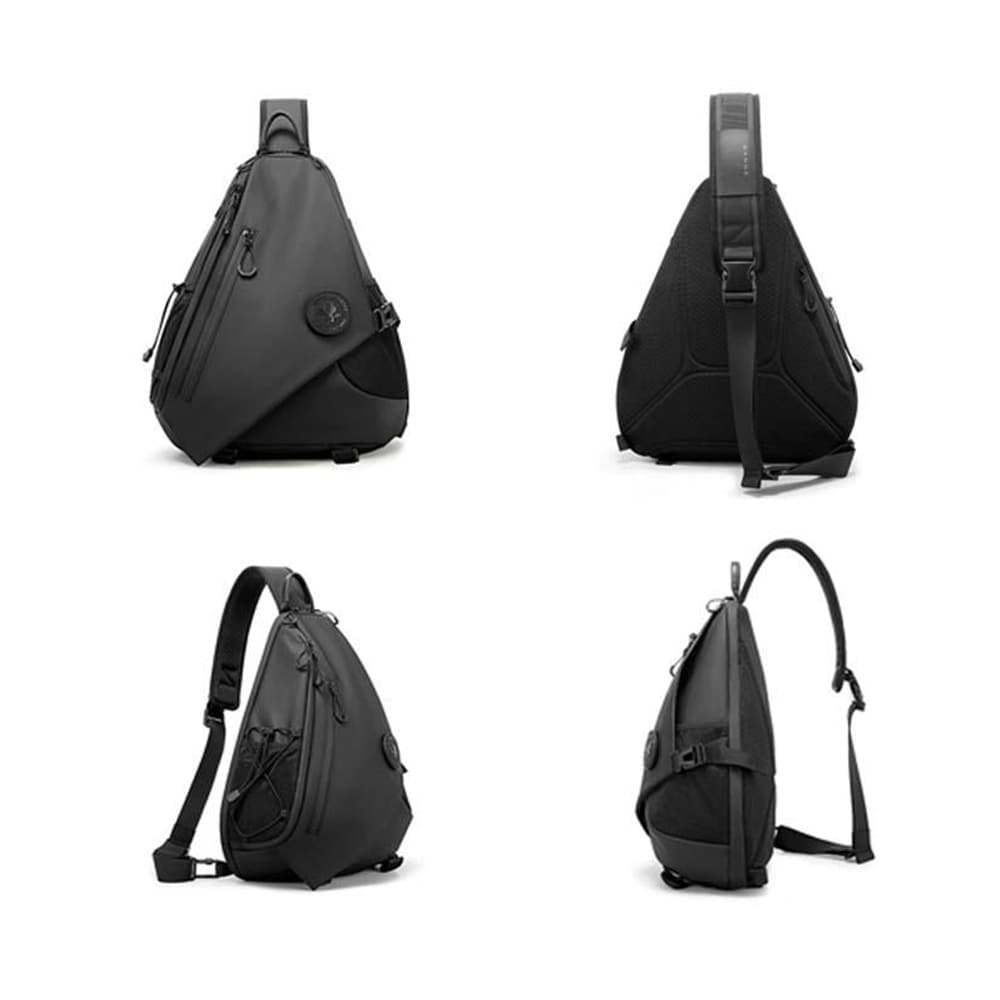 Crossbody-väska / sling bag för vardag och resor / rymlig axelväska / vattenavvisande bröstväska