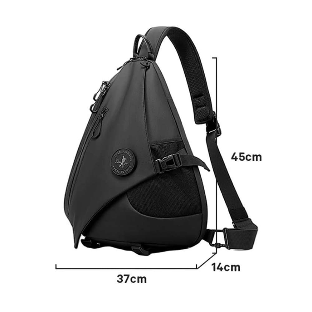 Crossbody-väska / sling bag för vardag och resor / rymlig axelväska / vattenavvisande bröstväska