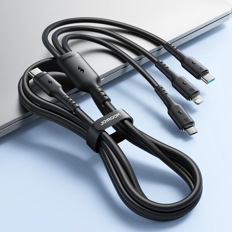 Joyroom 3i1 USB-Kabel USB-C till Lightning + USB-C + MikroUSB 1,2m