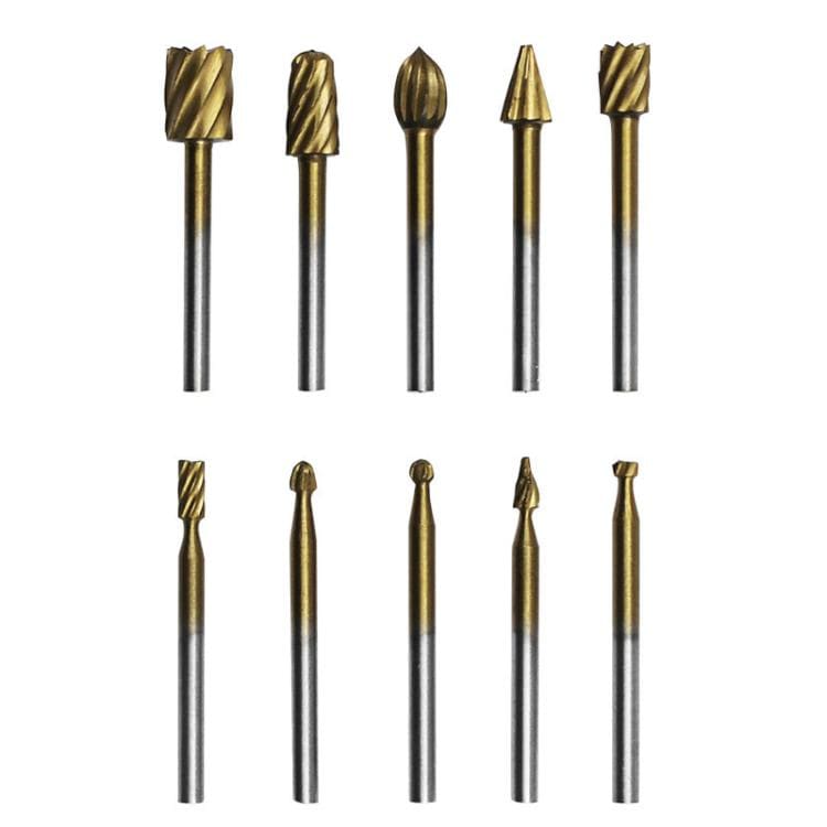 HSS-fräsar i höghastighetsstål för precisionsarbete - 10 delar