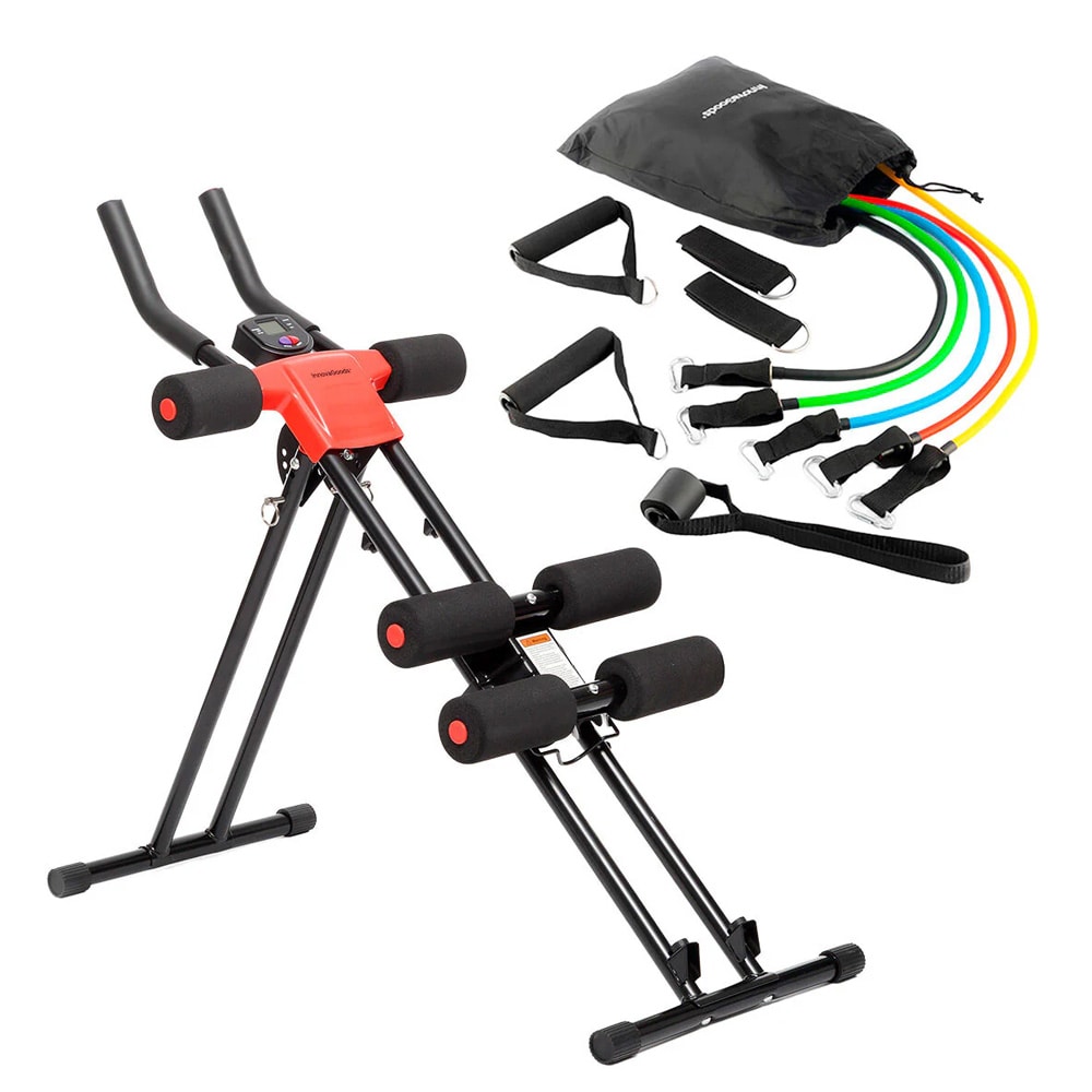 Träningsbänk med motståndsband för hemmaträning