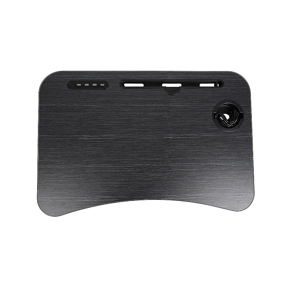 Hopfällbart laptopställ med USB-hubb och ergonomisk arbetshöjd