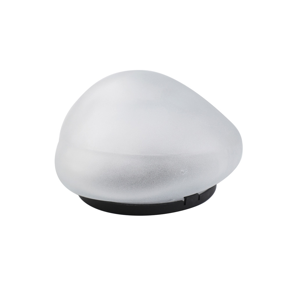 LED-solcellslampa sten kallvit / solcellsbelysning för trädgård / dekorativ utomhuslampa IP65