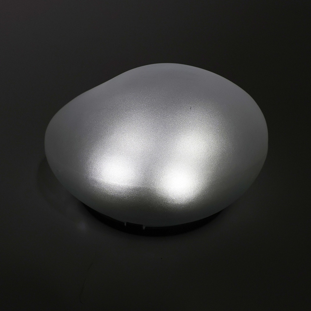 LED-solcellslampa sten kallvit / solcellsbelysning för trädgård / dekorativ utomhuslampa IP65