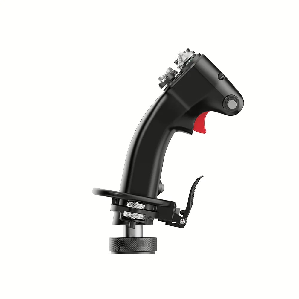 Moza Racing MH16 Styrspak för flygplan i aluminium med modulär design och 30 inmatningar