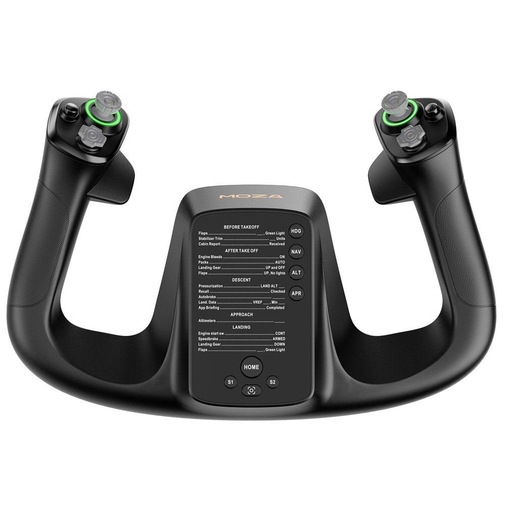 Moza MFY Yoke-kontrollratt för flygsimulator med 34 inmatningar och snabbkoppling