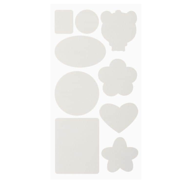 Reparationslappar i läder för soffor, fåtöljer och bilsäten 10-pack - Vit