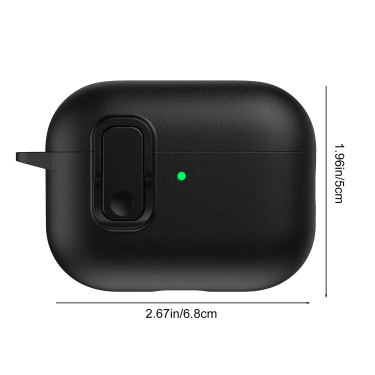 Skyddsfodral i konstläder till AirPods Pro 3 - Svart