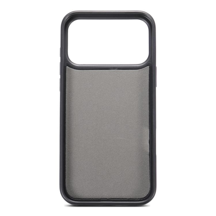 Bagcover i kunstlæder med kortholder til iPhone 17 Pro Max - Svart