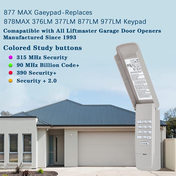 Trådlös knappsats till Liftmaster 877MAX Garageport