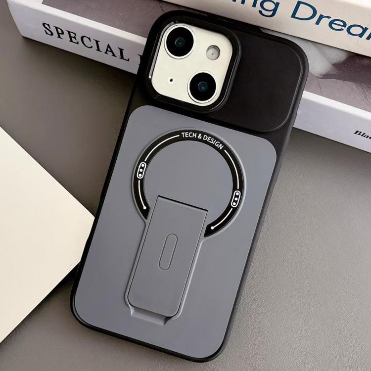 Bakskal med magnetring och ställ till iPhone 14 - Svart