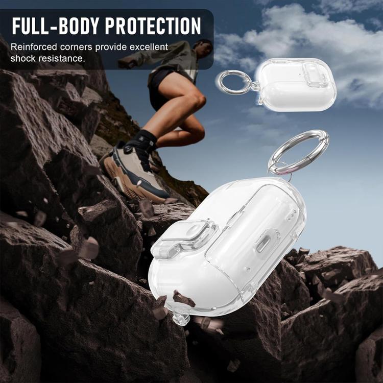 Skyddsfodral med ställ till AirPods Pro 3 - Transparent